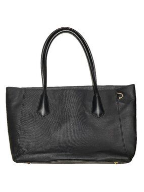 Dagne Dover Legend Signature Tote 15" Laptop Shoulder Bag Canvas Onyx Black